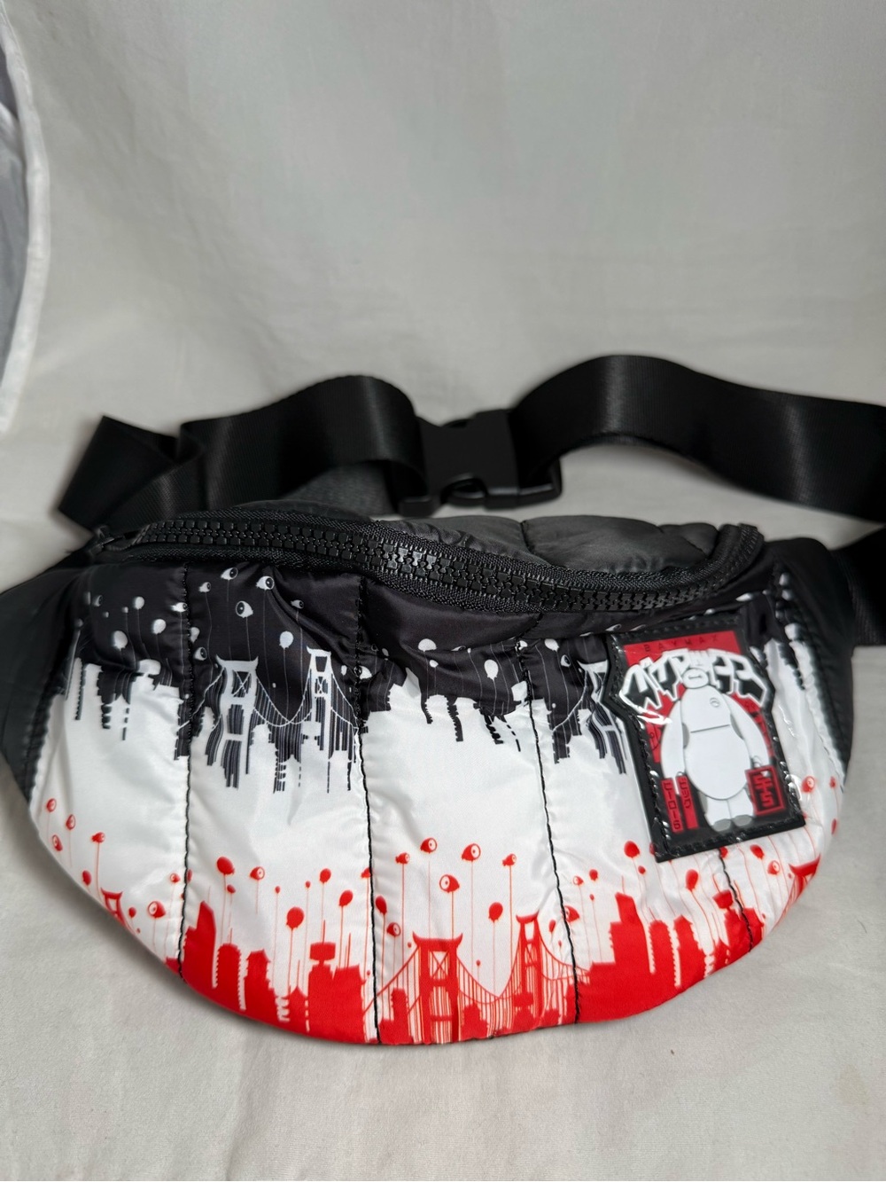 Disney Parks Big Hero 6 Baymax San Fransokyo Fanny Pack Belt Bag NEW Adjustable